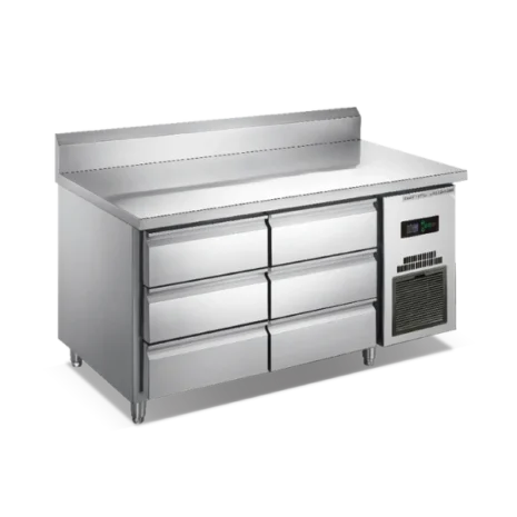 6 Air-Cooled Worktop Drawer Refrigerator