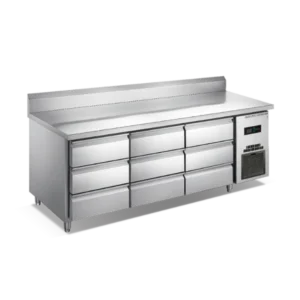 250L Nine-Drawer Commercial Air-Cooling Under Counter