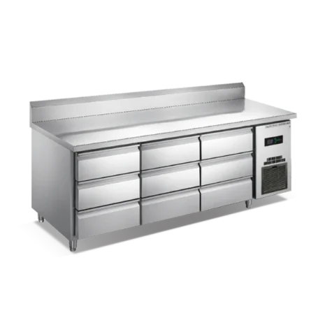 9 Air-Cooled Worktop Drawer Refrigerator