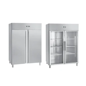 800L Stainless Steel Refrigerator Six-Shelf Organisation with Optional Glass Doors
