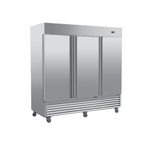 American-Style Stainless Steel Reach-In Refrigerator & Freezer (1) American-Style Stainless Steel Reach-In Refrigerator & Freezer (2)