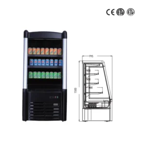 Condensate Self-Evaporating Beverage Display Cooler