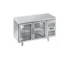 GN Series Glass-Door Refrigerated Prep Counters with LED-Lit Storage