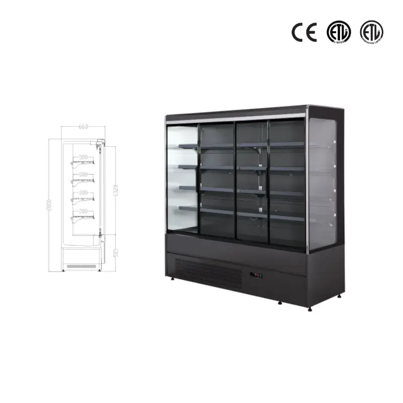 660mm Glass Door Display Refrigerator