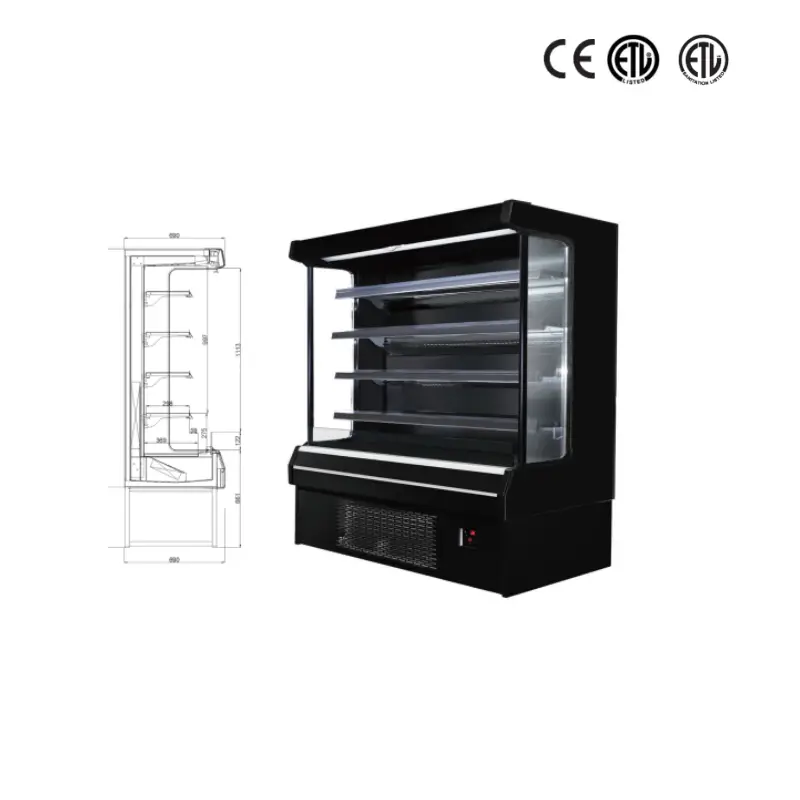 690mm Commercial Upright Refrigerated Display Cabinet