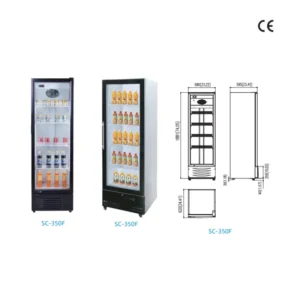 Commercial Glass Door Display Fridge