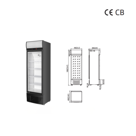 Commercial Glass Door Refrigerated Display Cooler
