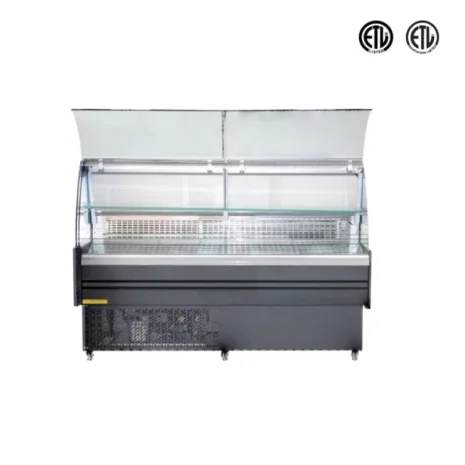 Curved Double-Sided Island Freezer for Frozen Food Display (1)