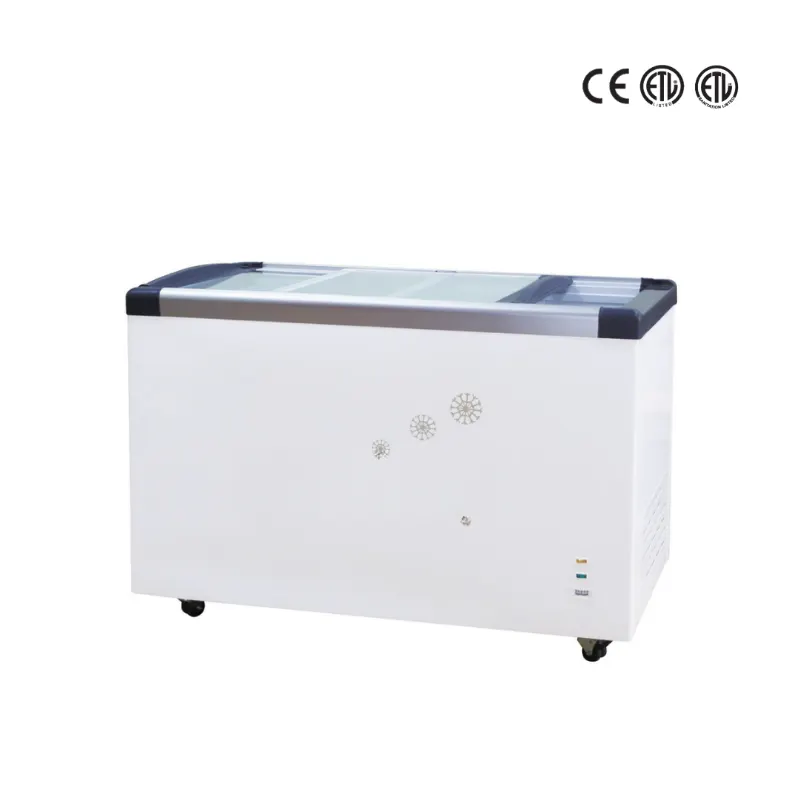 Flat Glass Sliding Lid Chest Freezer (1)