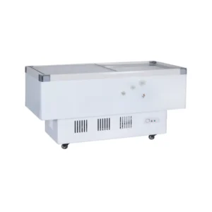 Flat Glass Sliding Lid Display Freezer