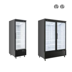 Flat Top Glass Door Display Refrigerator (1)
